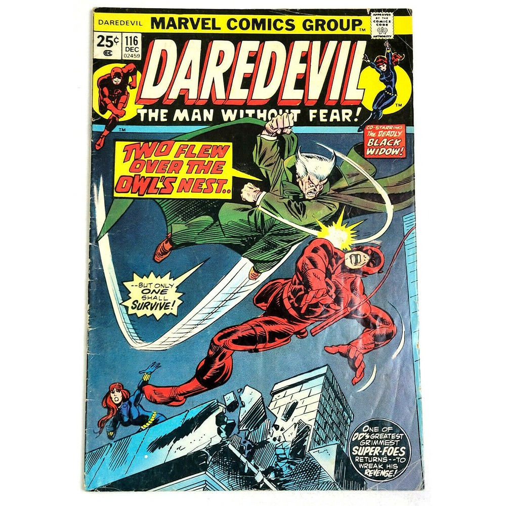 DAREDEVIL # 116 - (1974)‎ THE OWL APPEARANCE